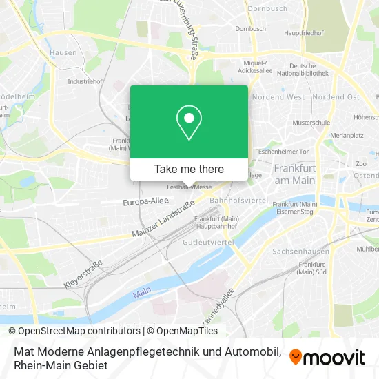 Карта Mat Moderne Anlagenpflegetechnik und Automobil