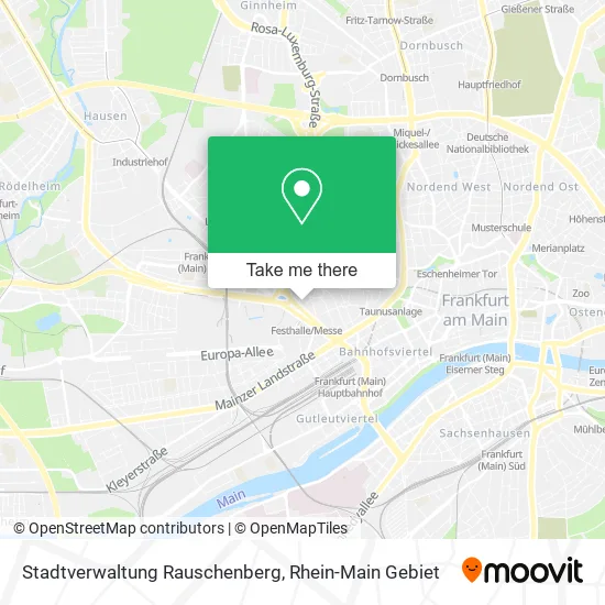 Карта Stadtverwaltung Rauschenberg