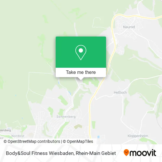 Карта Body&Soul Fitness Wiesbaden