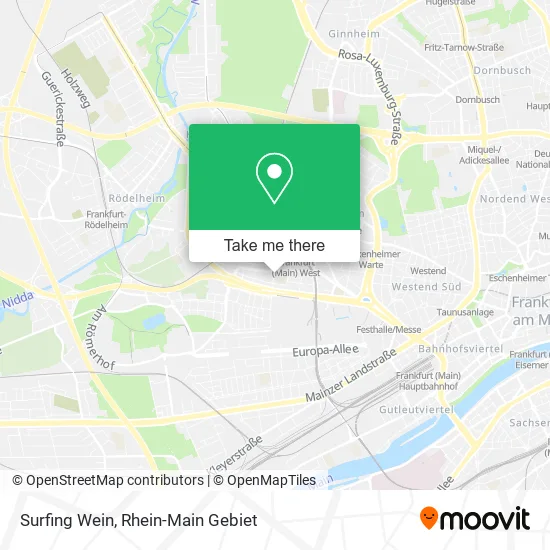 Карта Surfing Wein