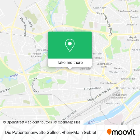 Карта Die Patientenanwälte Gellner