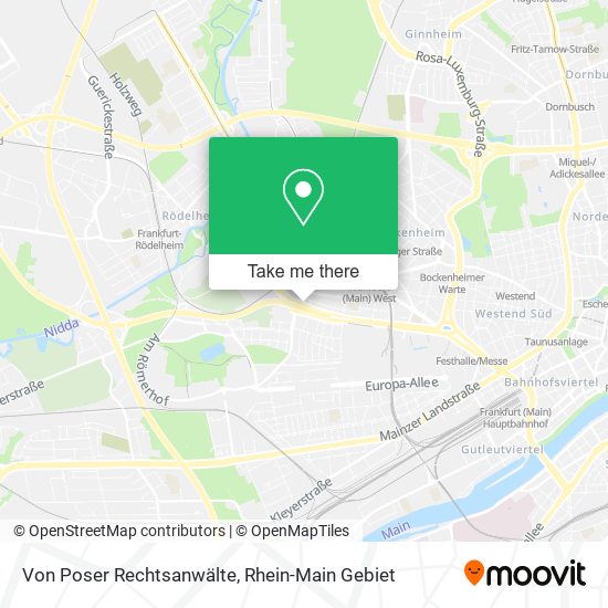 Von Poser Rechtsanwälte map