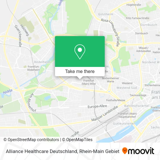 Карта Alliance Healthcare Deutschland