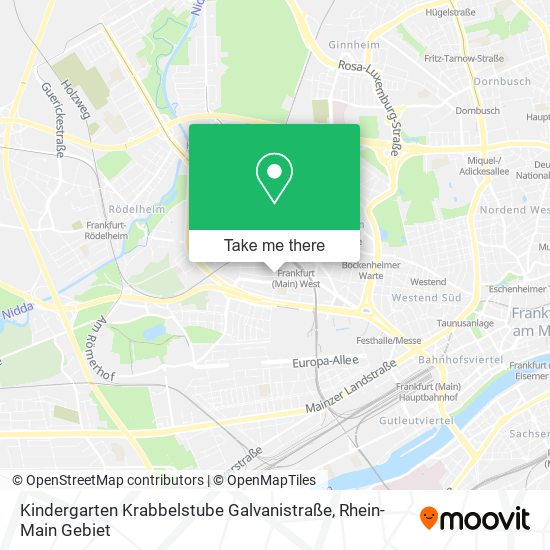 Kindergarten Krabbelstube Galvanistraße map