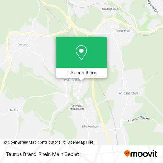 Карта Taunus Brand