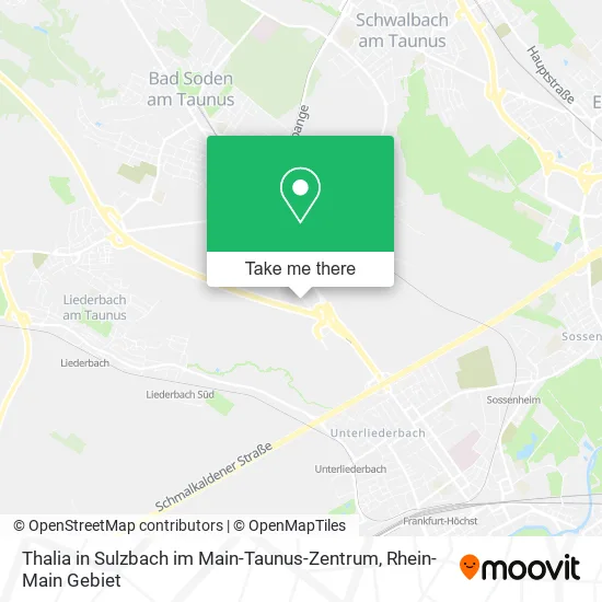 Карта Thalia in Sulzbach im Main-Taunus-Zentrum