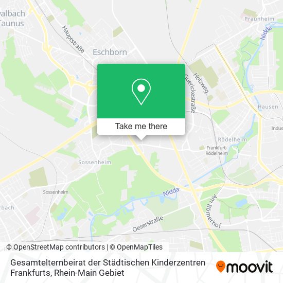 Gesamtelternbeirat der Städtischen Kinderzentren Frankfurts map