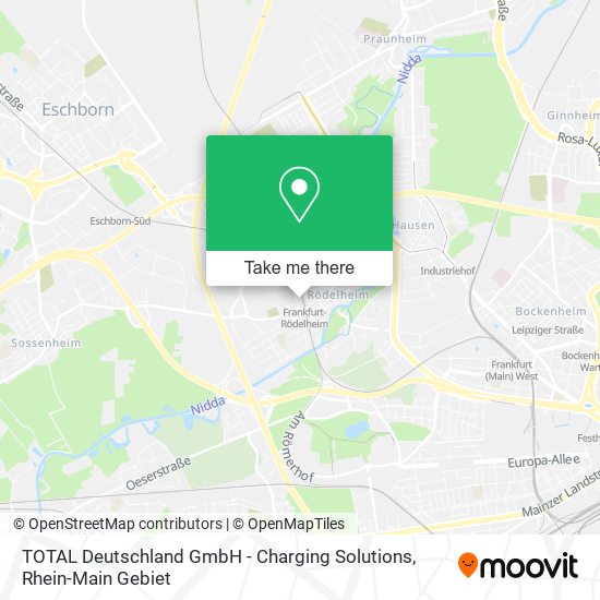 TOTAL Deutschland GmbH - Charging Solutions map
