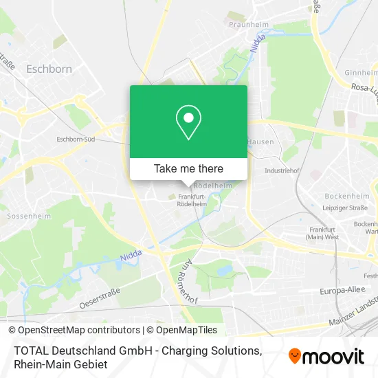 Карта TOTAL Deutschland GmbH - Charging Solutions
