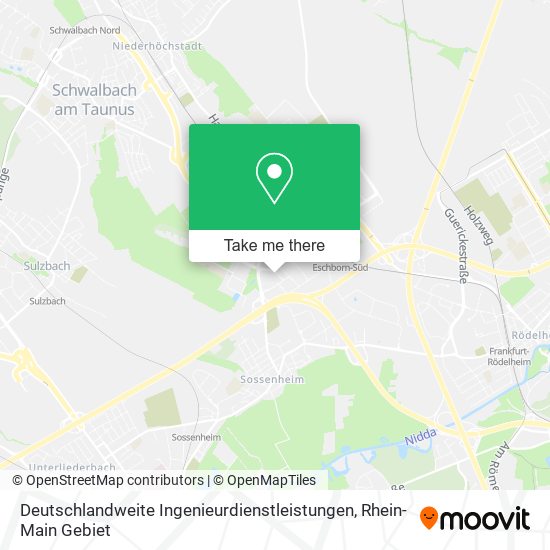 Deutschlandweite Ingenieurdienstleistungen map