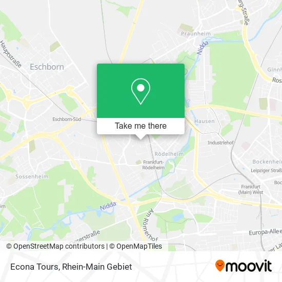 Карта Econa Tours