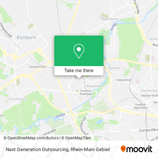 Next Generation Outsourcing map