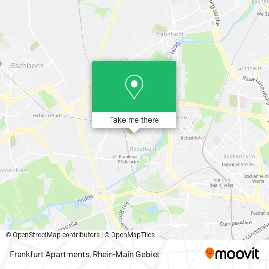 Карта Frankfurt Apartments