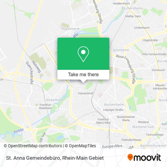 St. Anna Gemeindebüro map