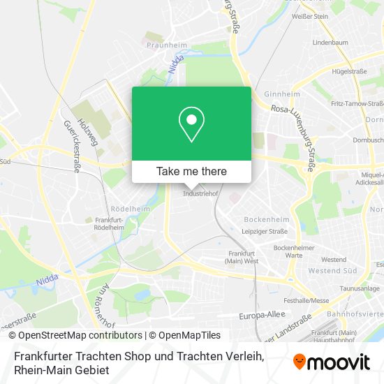 Frankfurter Trachten Shop und Trachten Verleih map