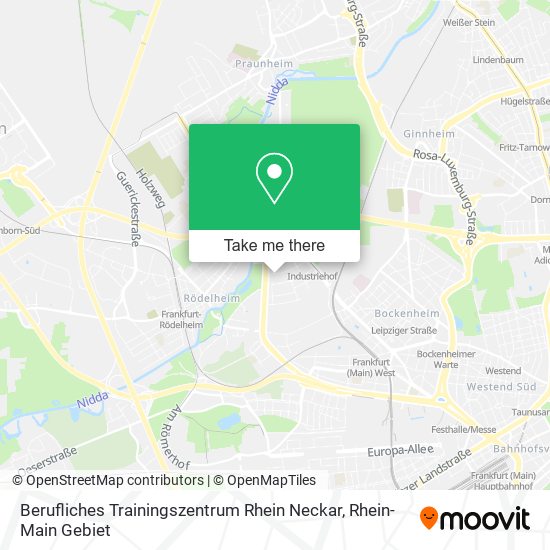 Berufliches Trainingszentrum Rhein Neckar map