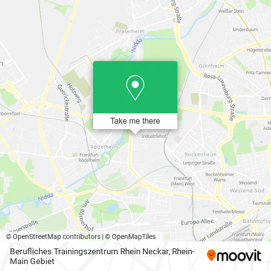 Карта Berufliches Trainingszentrum Rhein Neckar