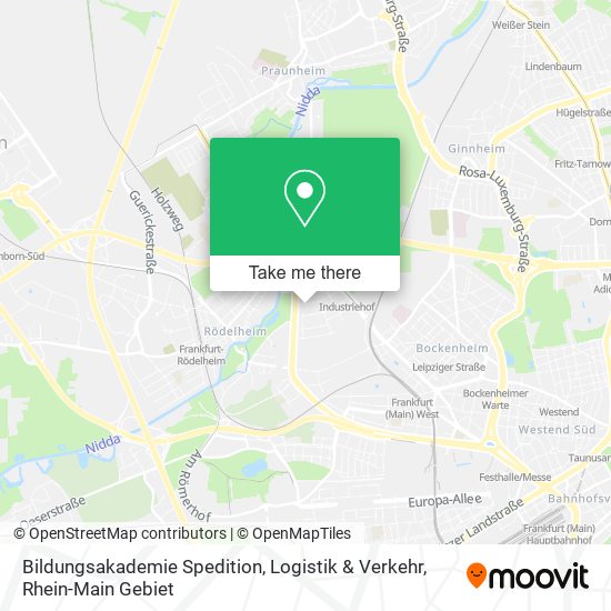 Bildungsakademie Spedition, Logistik & Verkehr map