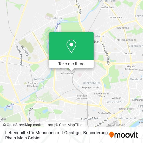 Карта Lebenshilfe für Menschen mit Geistiger Behinderung