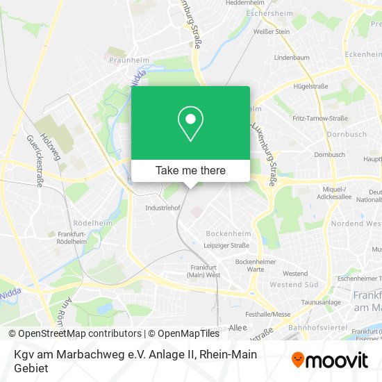 Карта Kgv am Marbachweg e.V. Anlage II