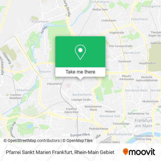 Pfarrei Sankt Marien Frankfurt map