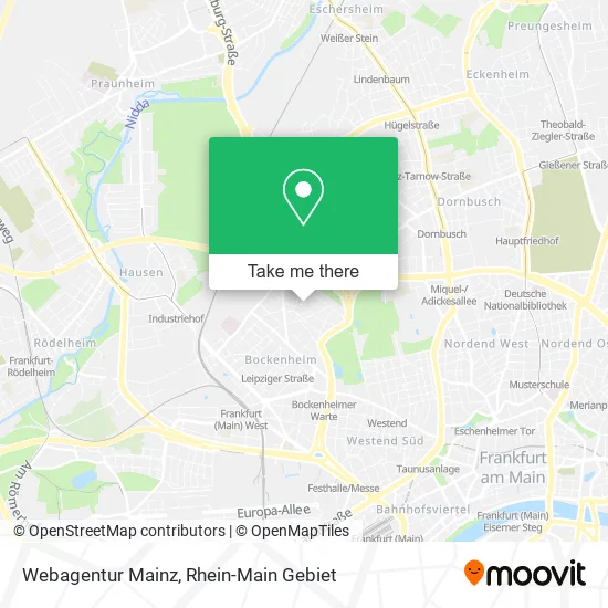 Webagentur Mainz map