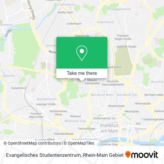 Evangelisches Studentenzentrum map