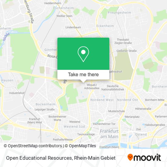 Карта Open Educational Resources
