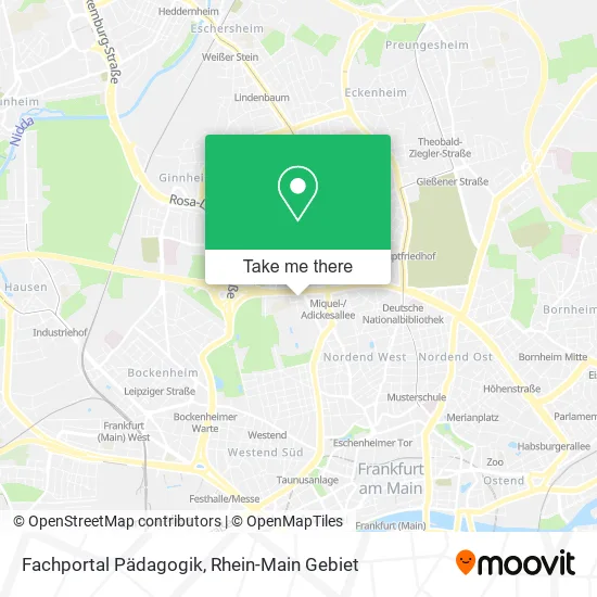 Карта Fachportal Pädagogik