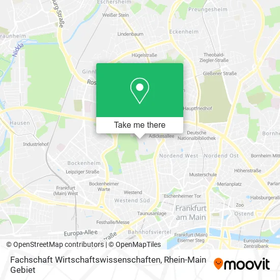 Карта Fachschaft Wirtschaftswissenschaften