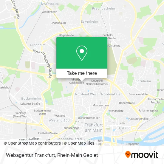 Карта Webagentur Frankfurt