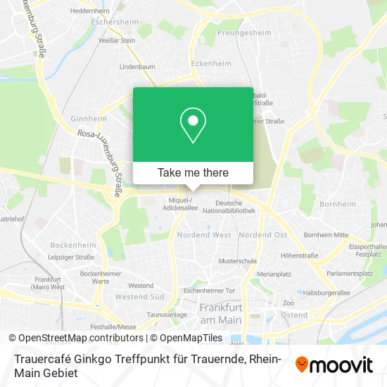 Карта Trauercafé Ginkgo Treffpunkt für Trauernde