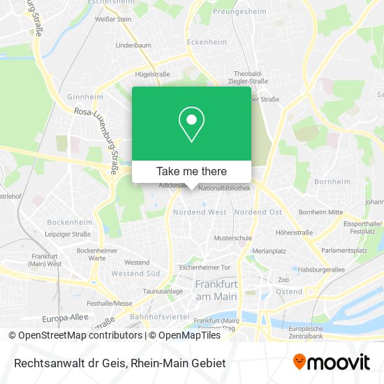 Карта Rechtsanwalt dr Geis
