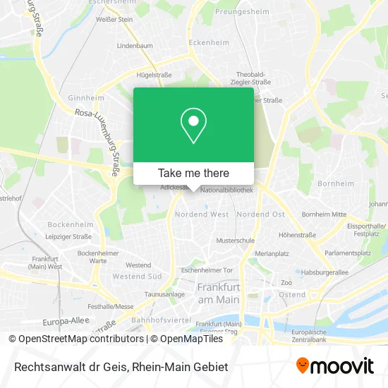 Карта Rechtsanwalt dr Geis