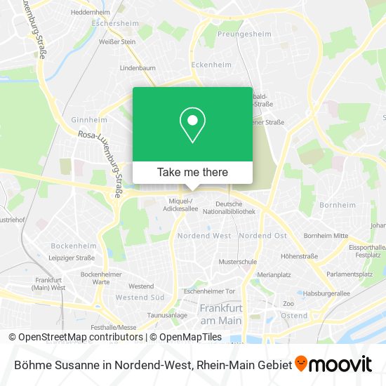 Böhme Susanne in Nordend-West map