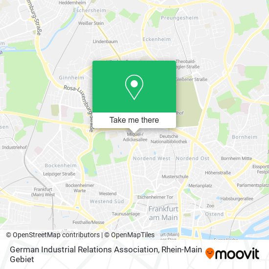 German Industrial Relations Association map