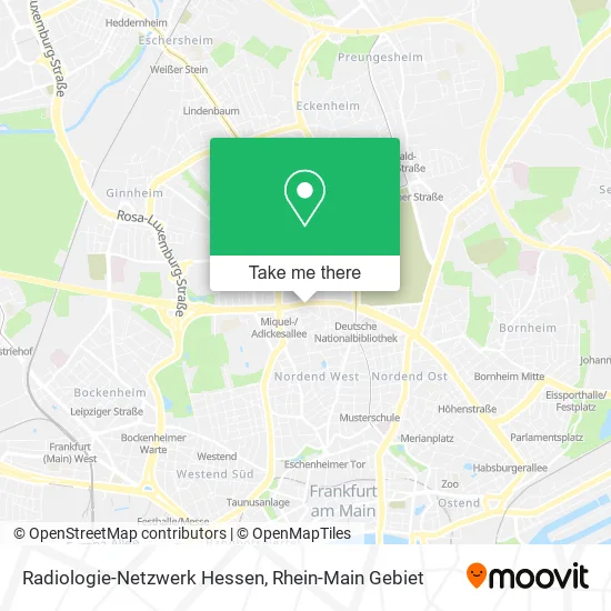 Карта Radiologie-Netzwerk Hessen
