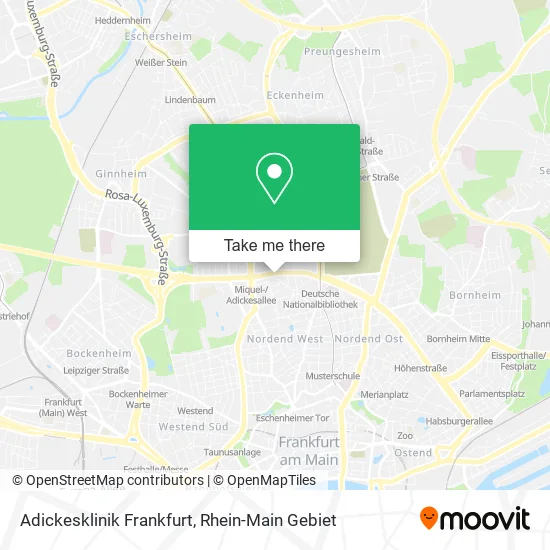 Карта Adickesklinik Frankfurt