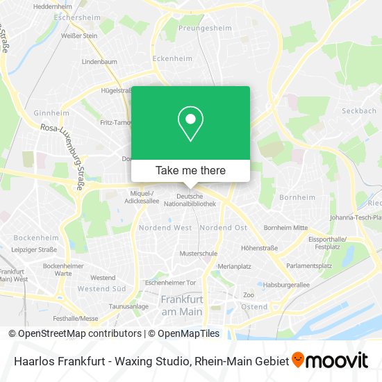Карта Haarlos Frankfurt - Waxing Studio