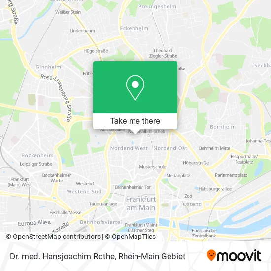 Карта Dr. med. Hansjoachim Rothe