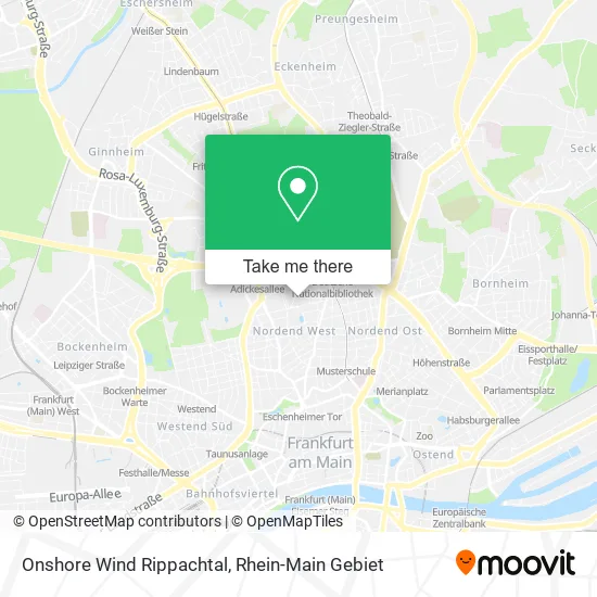 Карта Onshore Wind Rippachtal