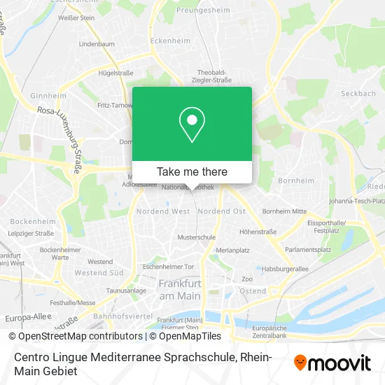 Карта Centro Lingue Mediterranee Sprachschule