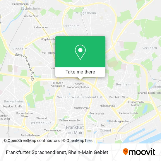 Карта Frankfurter Sprachendienst