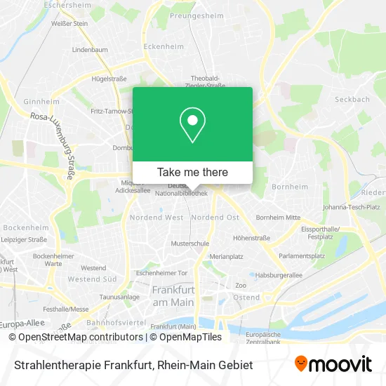 Карта Strahlentherapie Frankfurt