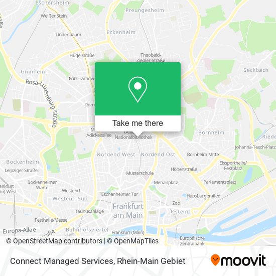 Connect Managed Services map