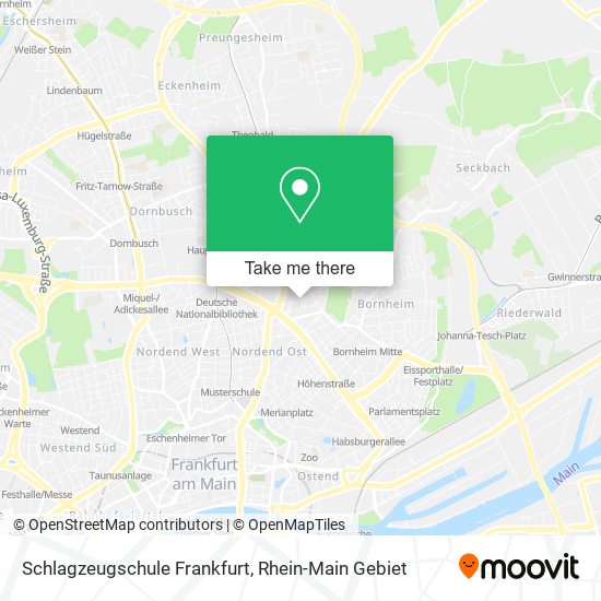 Schlagzeugschule Frankfurt map