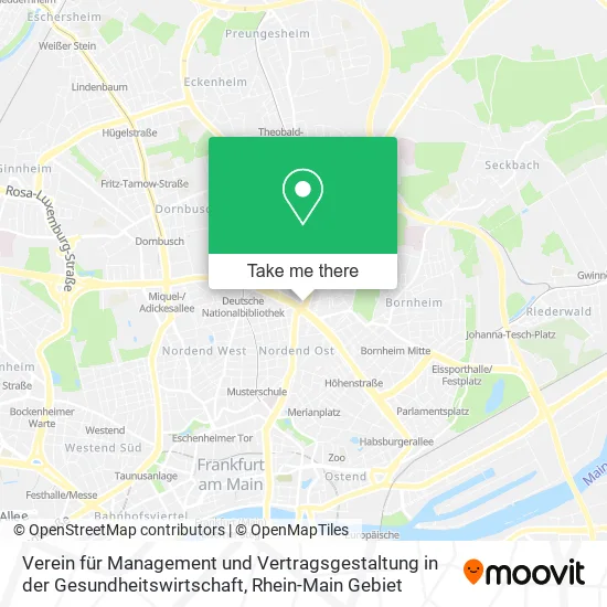 Карта Verein für Management und Vertragsgestaltung in der Gesundheitswirtschaft