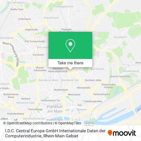 I.D.C. Central Europe GmbH Internationale Daten der Computerindustrie map