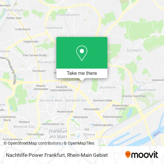 Карта Nachhilfe-Power Frankfurt