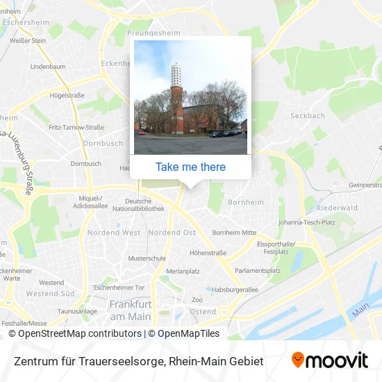 Карта Zentrum für Trauerseelsorge